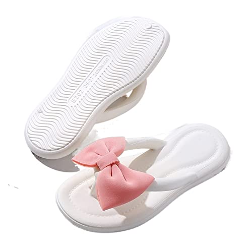 Huangj-0527 Plage Ete Sandales Pantoufles for Femmes à Fond épais avec nœud extérieur à la Mode Douche Antidérapant Sandales(Blanc,38-39)