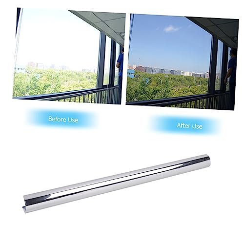 Película para ventana Ciieeo protección UV plata 100x50cm miniatura 3