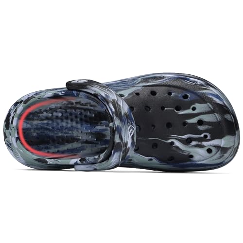 Image of Kids Tie Dye Garden Clogs for Boys Girls | Lightweight Slip-On Water Shoes with Arch Support