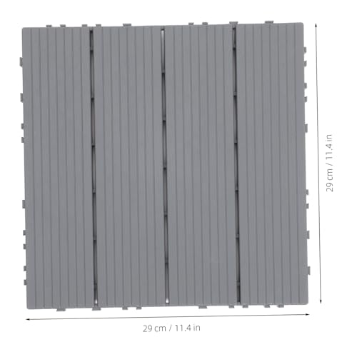 Baldosas entrelazadas impermeables de imitación madera para patio y terraza Gadpiparty 5