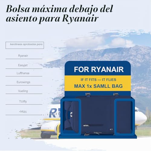 Miniatura 2 de Mochila Viaje Cabina Avion 40x20x25 Para Ryanair Mochila Bolso Mujer De Mano Hombre 20l Maletas De Cabina Vuelo Portatil Impermeable Equipaje