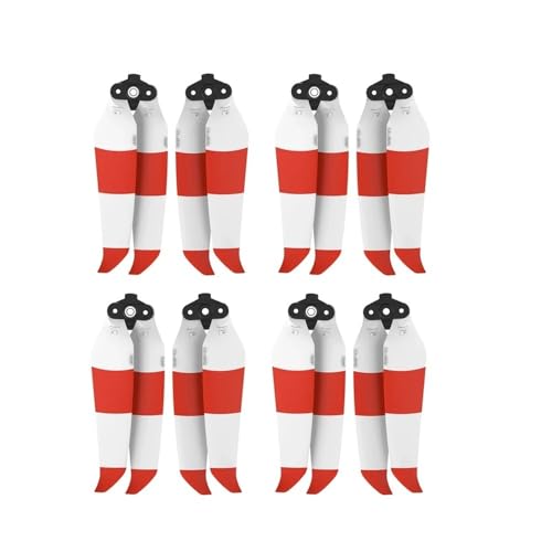 Hélices 7238F pour drone Air 2S et Air 2, pales blanches et rouges renforcées, lot de 8 pièces