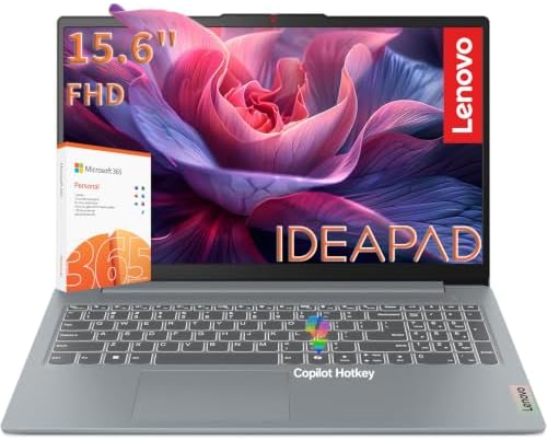 Lenovo 15.6" FHD Everyday Laptop, Intel Processor, 128GB Storage