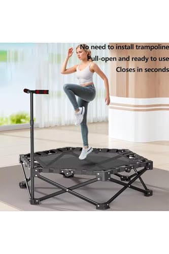 Tutmalı Katlanır Step Trambolin 106 Cm Yetişkin -Çocuk Siyah Tek Ebat
