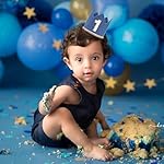 Simple 1st Birthday Party Crown - Classic First Birthday Hat, Unisex One Birthday Decor for Photo Props - Image 5