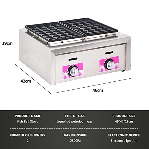 Máquina de Takoyaki a Gas con 56 Huecos Antiadherente miniatura 2