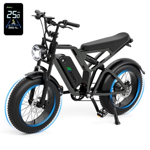 AQWS Bicicleta Elétrica Para Adultos, Motor Sem Escova de 500W/10...