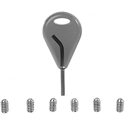Perchero Quillas Surf Tornillos Surf, Tornillos Tabla de Surf, Tornillos quillas, Aleta Central de Tabla de Remo, quillas Surf Llave de plástico con 6 Tornillos para Tabla de Surf y Tabla de Paddleboard