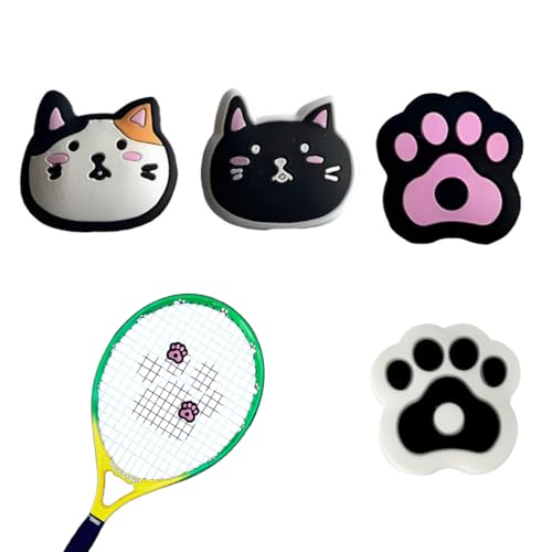 SGERUFZ 4 Stk Tennis Dämpfer Katzenpfotenform
