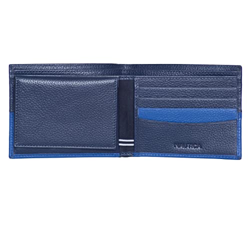 Nautica Men's Bifold Leather Wallet | RFID Blocking | ID Window | Card Slots | Organization | Durable | Stylish2