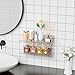 4 Pcak Clear Acrylic Shelves for Bedroom,Room,15 Inch Bathroom Wall Shelf & Organizer,Invisible Floating Shelves & Wall Storage for Collectibles Perfume Shelf,Record,Funko Pop,Lego Display,Bookshelf