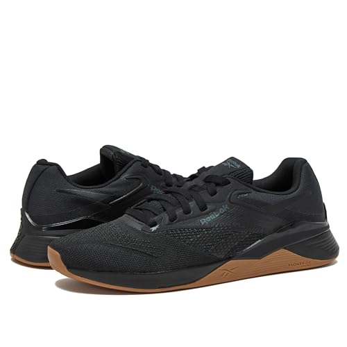 Reebok Nano X4 Mens Shoes, Cross Training Gym Sneakers for Men, Black/Pure Grey/Reebok Lee 3, 12