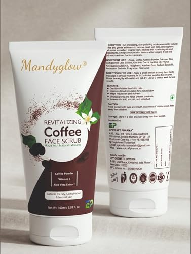 Image of Revitalizing Coffee Face Scrub with Natural Exfoliants, Vitamin E and Aloe Vera Extract, 100ml
