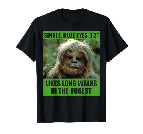 T-shirt Chewbacca Star Wars bleu pour homme passionné de la saga