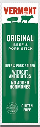 Vermont Smoke and Cure Mini Meat Sticks - Antibiotic Free Beef & Pork - Gluten-Free Snack - Paleo and Keto Friendly - Original Flavor - .5oz Stick - 192 Count