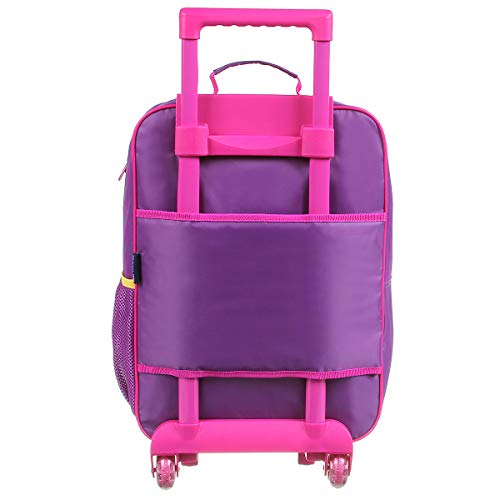 Mala Escolar G Plus c/ rodinhas Vampirina Plus, Dermiwil, 37572, Amarelo e Rosa, G