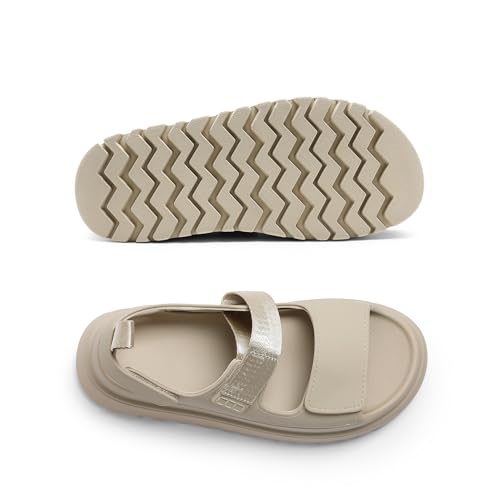 DREAM PAIRS Platform Wedges Sandals for Women Chunky Open Toe Dress Walking Comfortable Flat Sandals for Summer4