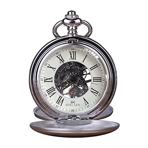 Brelsen Royal Silver Double Hunter Pocket Watch Cover