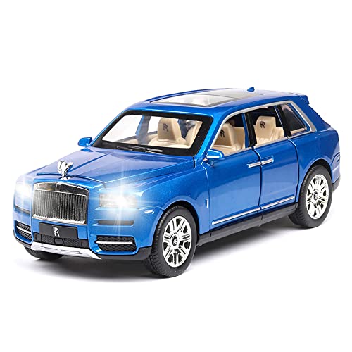 Erock 1/24 Rolls-Royce Cullinan Model Car, Alloy Die Casting Collectible Pull Back Toy Car With Sound And Light For Kids Boy Girl Birthday Gift #TOP6
