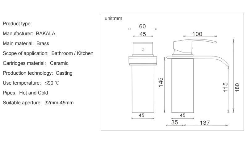 Robinet de cascade pour évier lavabo poli or moderne - 7