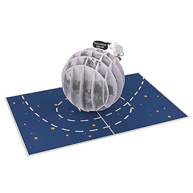 PopLife Love You to the MOON 3D Pop Up Card - Happy Birthday, Anniversary, Valentine's Day Surprise, Just Because, Father's Day