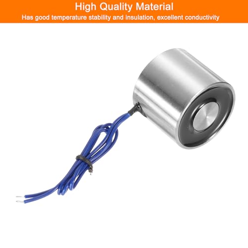 Electroimán Solenoide Redondo uxcell DC 12V 300N 66LB/30Kg miniatura 5