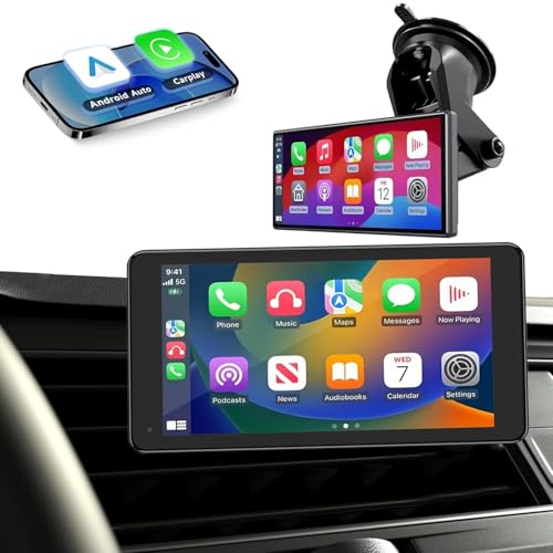 Stynxro 6.5インチディスプレイオーディオ カーナビ ポータブル IPSタッチスクリーン ポータブルカーオーディオ エアコン吹き出し口マウント付属 車載モニター CarPlay/Android Auto/HICAR対応 クイックコネクト 内蔵スピーカー/Bluetooth/FM出力 日本語取扱説明書 簡単設置