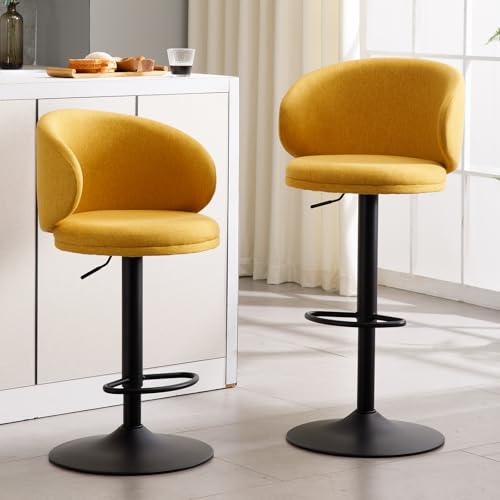 Ya Home Juego de 2 Taburete Alto de Lino