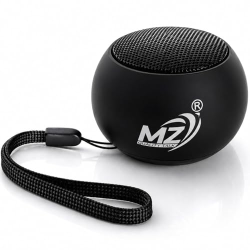 Image of Mini Bluetooth Speaker 3W Portable Wireless Speaker with Deep Bass, Bluetooth 5.2, Built-in Mic, Pocket Size Sound Box, 2 Hours Playtime, Ultra Compact (Black)