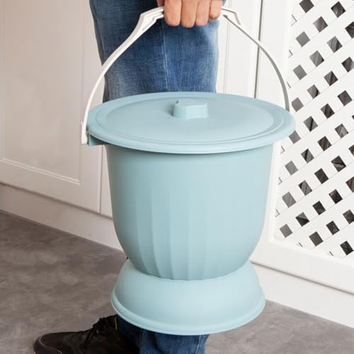 Pot de chambre 4,5l avec couvercle en PP léger pour la maison - 4