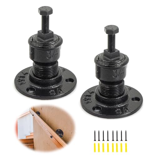 Support Main Courante Rampe Escalier - Support de main courante d'escalier noir Support de main courante en fer épais de style industriel pour fixation murale...
