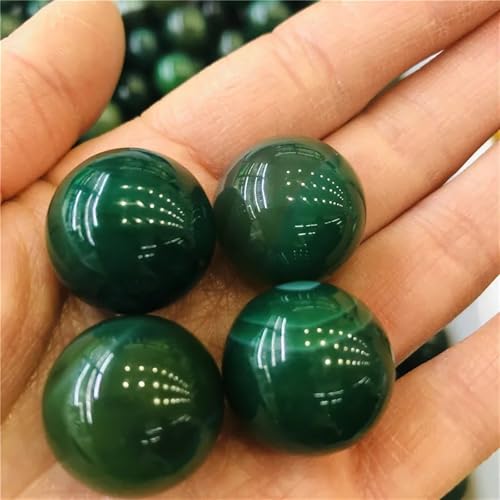 Stone Green Agate Agate Ball Crystal Ball Home Decoration(4pc)