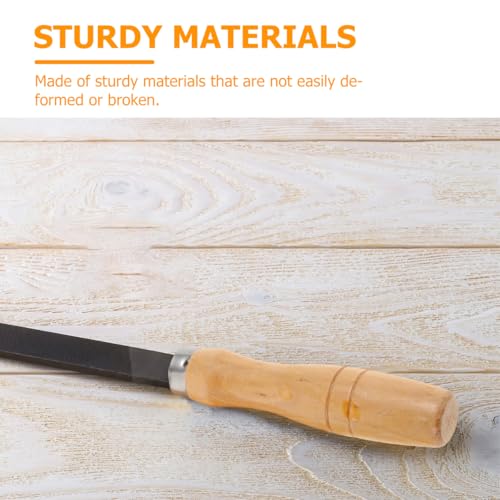Yardwe 10PCS Wooden File Handle with Strong Metal Collars for File Cutting Tool Craft, 4 Inch