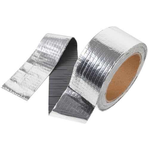 VALICLUD Ruban D'étanchéité en Caoutchouc Butyle 2pcs, Adhérence Forte et Étanche, pour Réparation de Fuites sur Toitures, Fenêtres et Bateaux
