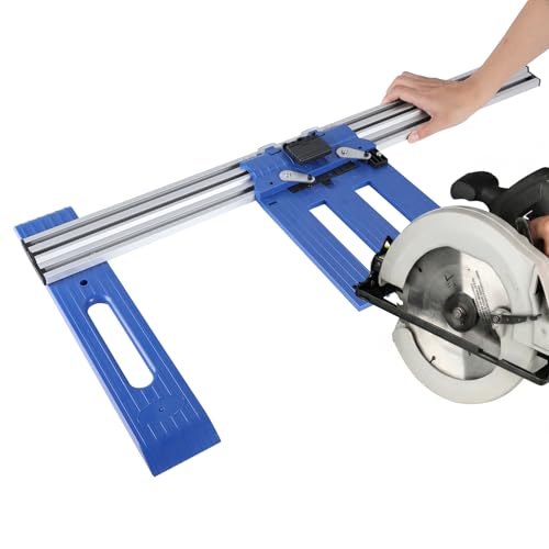Rip-Cut Circular Saw Guide - Cutting Tool - Guide for Regular (Side-Blade) Circular Saw - Ensure Compatibility Before Use, Woodworking Tools for Home Improvement