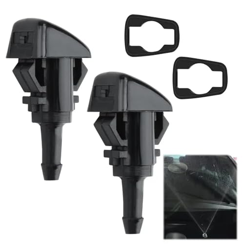 2 Pack Windscreen Washer Nozzles,Washer Jets,Front Windshield Washer Nozzles,Washer Jets Windscreen Spray Nozzle,Screen Wash Wiper Spray Jets,Windscreen Wiper Washer Nozzle for Cars,Universal