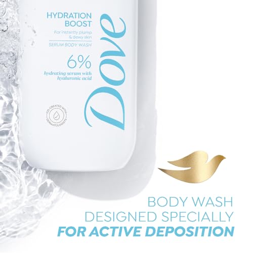Image of Dove Hydration Boost Serum Body Wash | 6% Hydrating Serum with Hyaluronic Acid | For instantly plump & dewy skin | Paraben & SLS free | 300 ml