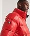 Superdry Mens Alpine Luxe Down Jacket, Relaxed Fit, Feather Filling High Risk Red Size Xxl