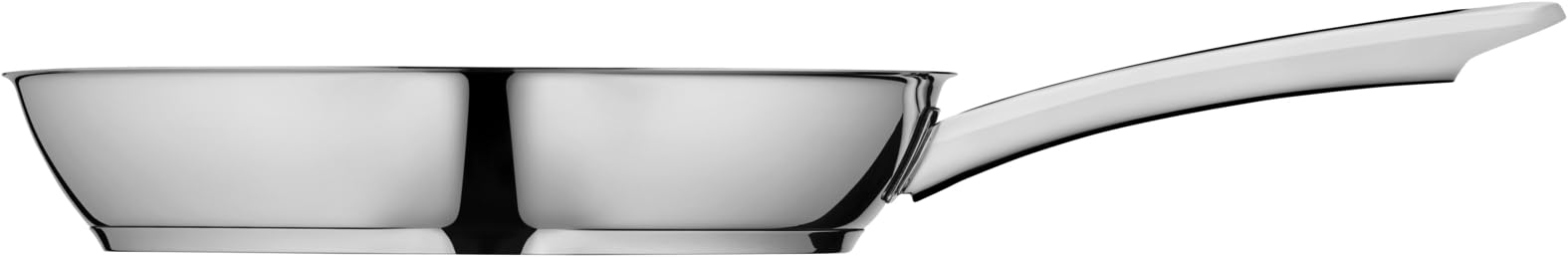 WMF Nordic - Set di padelle professionali a induzione, 2 pezzi, padella a induzione 24, 28 cm, padella antiaderente, adatta al forno, senza goccia, in acciaio inox Cromargan, adatta a tutti i piani
