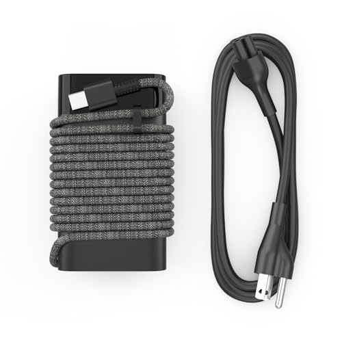 Laptop Charger for HP Spectre Envy Elite EliteBook X360 X2 2-in-1 Chromebook Pavilion Dragonfly, New Slim 65W 45W USB C Charger 10FT, Universal Type C Power Adapter, Super Durable, Original Quality