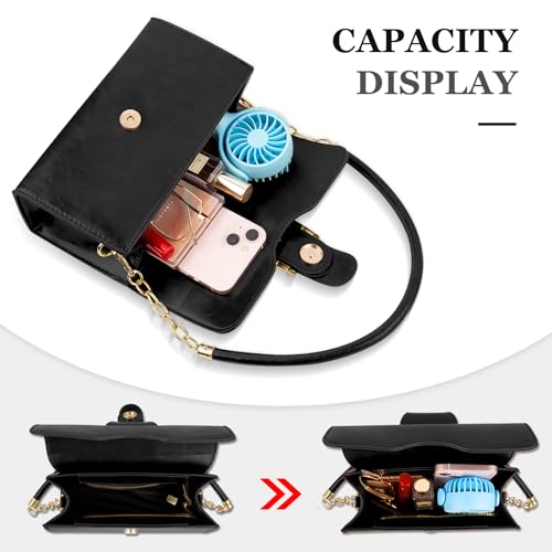 Image of Shoulder Bag for Women, Vegan Leather Classic Crossbody Purses Handbags, Trendy Hobo Bag Tote Purses for Women