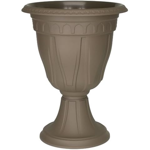 DCN Plastic 1420CA Tall Azura Urn Planter, Cappuccino Cover