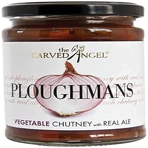 Carved Angel Ploughmans Chutney with Real Ale Cover