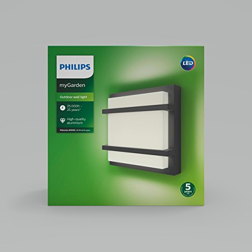 Petronia 4000K lanterne murale anthracite éclairage extérieur façade LED