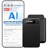 Comulytic Note Pro AI Voice Recorder, Unlimited Transcribe & Summarize, AI Note Taking Recording Device w/Case, App Control, 113 Languages for Calls, Meetings, Lectures, Interviews, Black