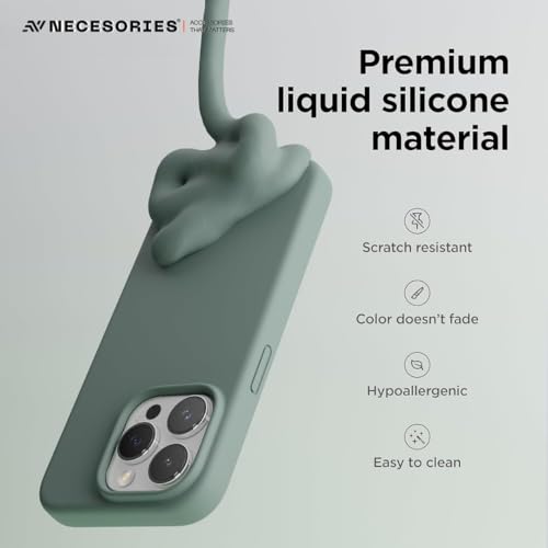 Image of Liquid Silicone Case Compatible for iPhone 13 Pro Max | Slim Back Cover | Soft Touch Bumper | Shockproof Drop Protection | Microfiber Cloth Inside | Sleek Solid Design