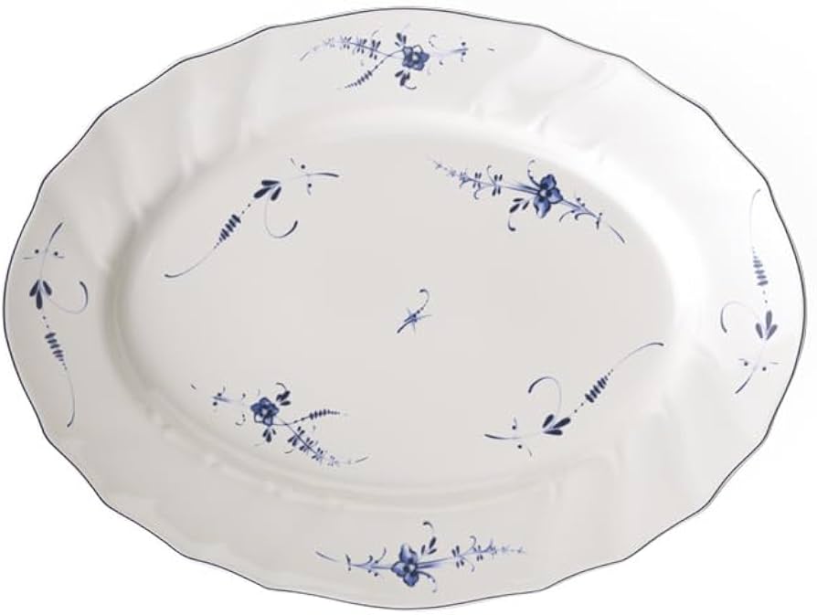 Amazon.com | Villeroy & Boch Vieux Luxembourg Oval Platter, Floral