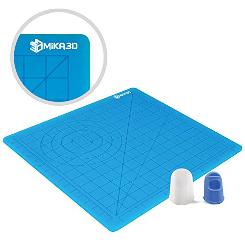 3D Printing Pen Silicone Design Mat with Basic Template, with 2 Silicone Finger
