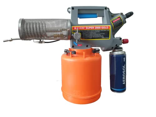 Super 2000 Gold Fogging Machine | Portable Mosquito Fogging Machine with Free Gas Can & Patented Coil Cleaning System | Ideal for Home & Large Areas