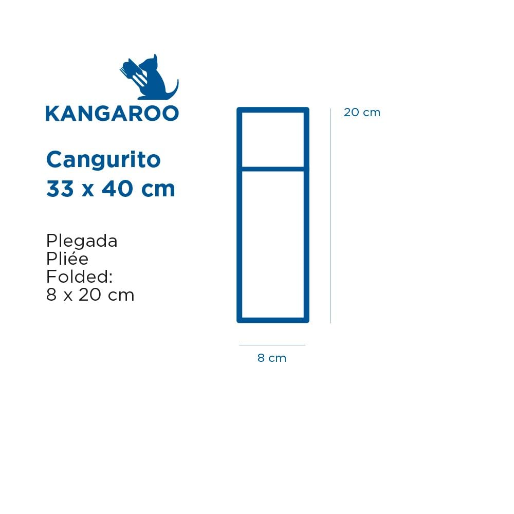 García de Pou 50 Unidades - 213.89 Servilletas Cangurito, 55 G/M2, 33 x 40 cm, Azul Marino Airlaid